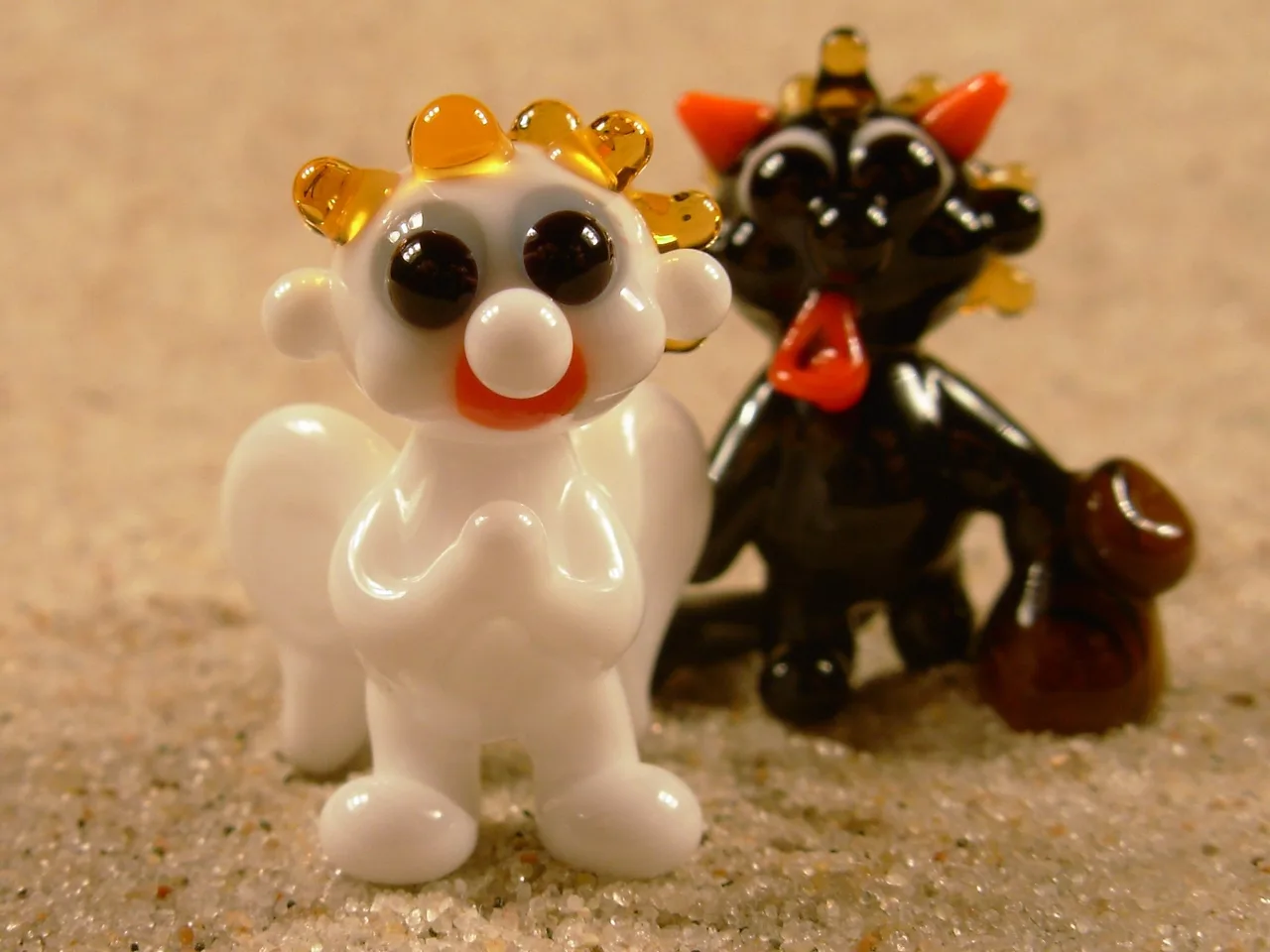 Skleněná figurka anděla