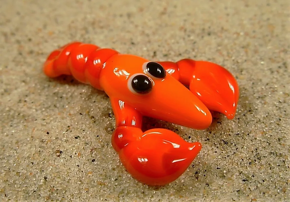 Skleněná figurka raka