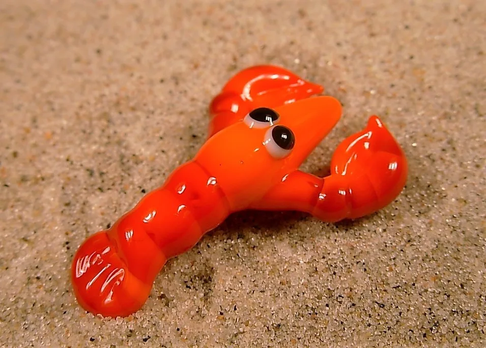 Skleněná figurka raka