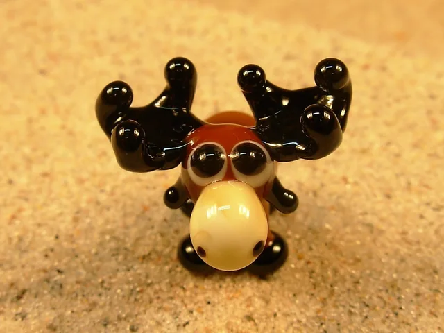 Skleněná figurka losa