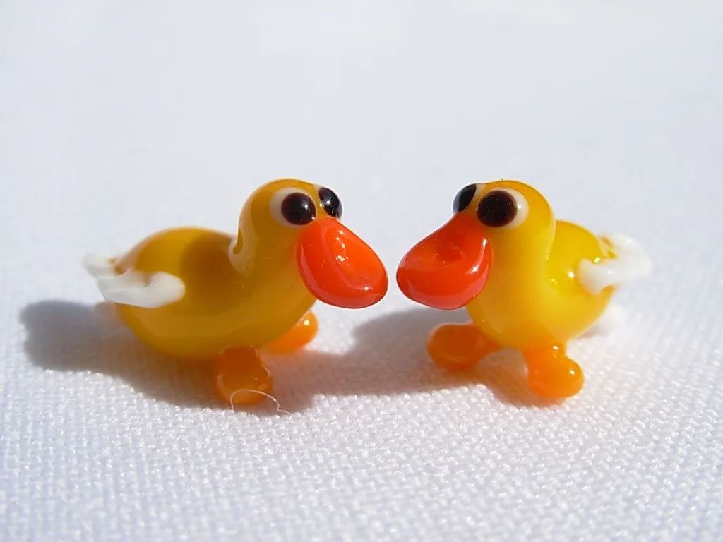 Skleněná figurka kačenky