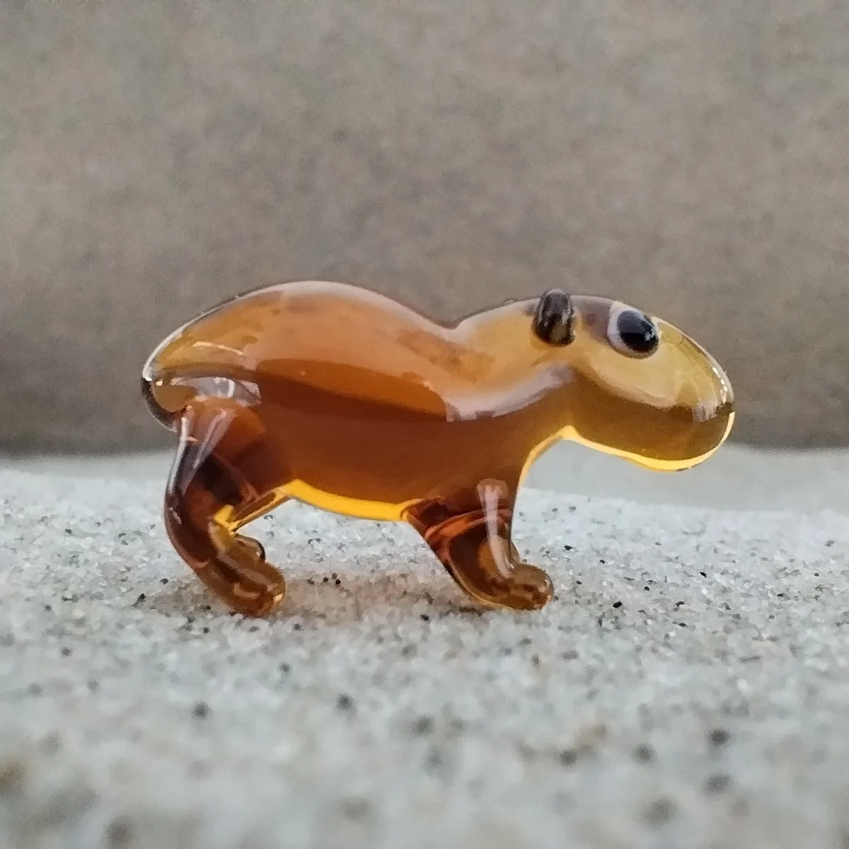 Skleněná figurka kapybary