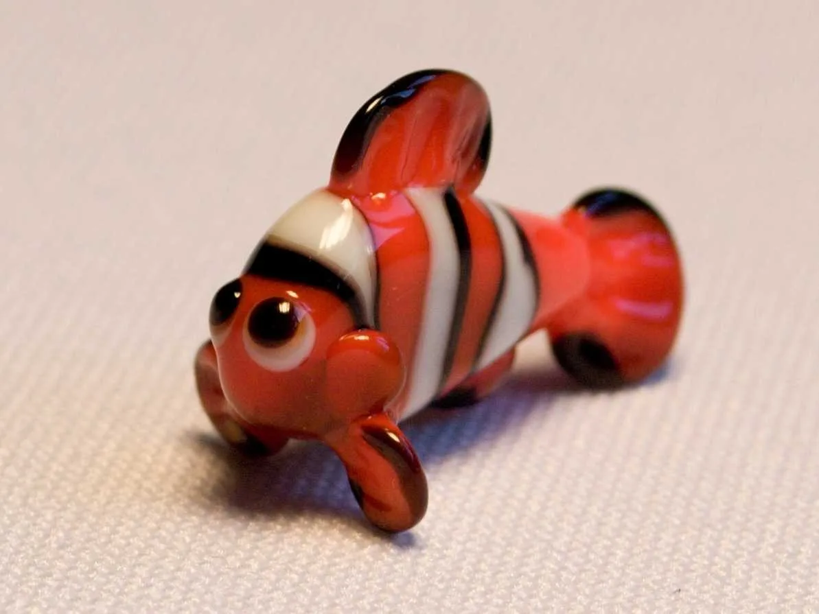 Skleněná figurka rybky Nemo