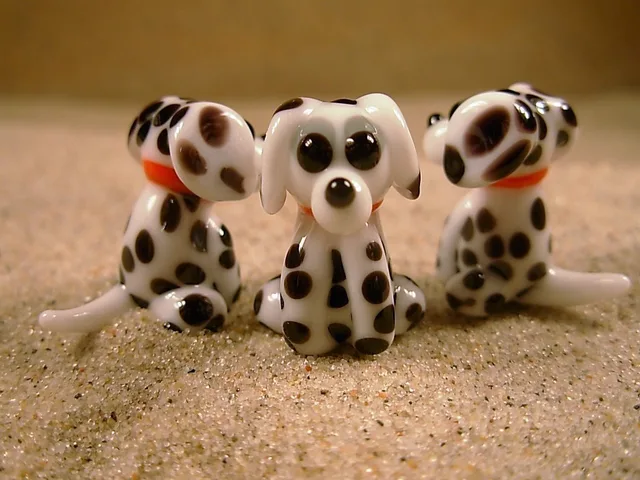 Skleněná figurka dalmatina